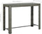 vidaXL - Tuinbartafel - 140,5x60,5x110,5 - cm - poly - rattan - grijs