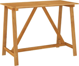 vidaXL - Tuinbartafel - 140x70x104 - cm - massief - acaciahout