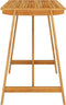 vidaXL - Tuinbartafel - 140x70x104 - cm - massief - acaciahout