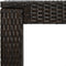vidaXL - Tuinbartafel - 60,5x60,5x110,5 - cm - poly - rattan - bruin
