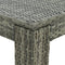 vidaXL - Tuinbartafel - 60,5x60,5x110,5 - cm - poly - rattan - grijs