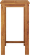 vidaXL - Tuinbartafel - 60x60x105 - cm - massief - acaciahout