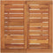vidaXL - Tuinbartafel - 60x60x105 - cm - massief - acaciahout