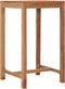 vidaXL - Tuinbartafel - 60x60x105 - cm - massief - teakhout