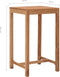 vidaXL - Tuinbartafel - 60x60x105 - cm - massief - teakhout