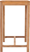 vidaXL - Tuinbartafel - 60x60x105 - cm - massief - teakhout