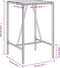 vidaXL - Tuinbartafel - 70x70x110 - cm - poly - rattan - bruin