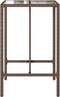 vidaXL - Tuinbartafel - 70x70x110 - cm - poly - rattan - bruin