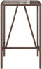 vidaXL - Tuinbartafel - 70x70x110 - cm - poly - rattan - bruin