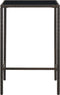 vidaXL - Tuinbartafel - 70x70x110 - cm - poly - rattan - en - glas - bruin