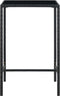 vidaXL - Tuinbartafel - 70x70x110 - cm - poly - rattan - en - glas - bruin
