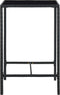 vidaXL - Tuinbartafel - 70x70x110 - cm - poly - rattan - en - glas - bruin