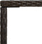 vidaXL - Tuinbartafel - 70x70x110 - cm - poly - rattan - en - glas - bruin