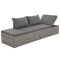 vidaXL - Tuinbed - 195x60 - cm - poly - rattan - grijs