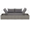 vidaXL - Tuinbed - 195x60 - cm - poly - rattan - grijs