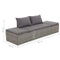 vidaXL - Tuinbed - 195x60 - cm - poly - rattan - grijs