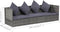 vidaXL - Tuinbed - 200x60 - cm - poly - rattan - grijs