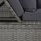 vidaXL - Tuinbed - 200x60 - cm - poly - rattan - grijs