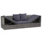 vidaXL - Tuinbed - 200x60 - cm - poly - rattan - grijs