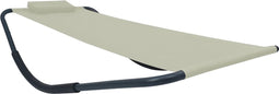 vidaXL - Tuinbed - 200x90 - cm - staal - crème