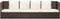 vidaXL - Tuinbed - met - kussens - poly - rattan - bruin