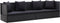 vidaXL - Tuinbed - met - kussens - poly - rattan - zwart