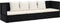 vidaXL - Tuinbed - met - kussens - poly - rattan - zwart