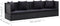 vidaXL - Tuinbed - met - kussens - poly - rattan - zwart