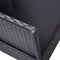 vidaXL - Tuinbed - met - kussens - poly - rattan - zwart
