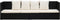 vidaXL - Tuinbed - met - kussens - poly - rattan - zwart