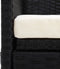 vidaXL - Tuinbed - met - kussens - poly - rattan - zwart