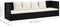 vidaXL - Tuinbed - met - kussens - poly - rattan - zwart