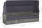 vidaXL - Tuinbed - met - luifel - 205x62 - cm - poly - rattan - grijs