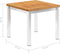 vidaXL Tuinbijzettafel 45x45x38 cm massief acaciahout roestvrij staal