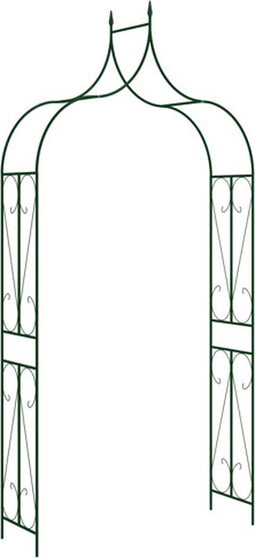vidaXL-Tuinboog-120x38x258-cm-ijzer-donkergroen