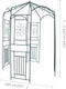 vidaXL - Tuinboog - 250 - cm - donkergroen