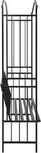 vidaXL-Tuinboog-met-bank-128x50x207-cm-ijzer-zwart