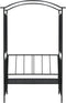 vidaXL-Tuinboog-met-bank-128x50x207-cm-ijzer-zwart