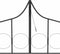 vidaXL-Tuinboog-met-hek-138x40x238-cm-ijzer-zwart