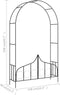 vidaXL-Tuinboog-met-hek-138x40x238-cm-ijzer-zwart