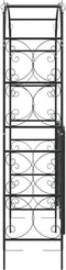 vidaXL-Tuinboog-met-poort-108x45x235-cm-staal-zwart