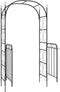 vidaXL-Tuinboog-met-poort-108x45x235-cm-staal-zwart