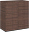 vidaXL - Tuinbox - 100x49x103,5 - cm - polyetheen - rattan - bruin