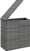 vidaXL - Tuinbox - 100x49x103,5 - cm - polyetheen - rattan - grijs