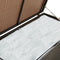vidaXL - Tuinbox - 100x50x50 - cm - poly - rattan - bruin