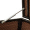 vidaXL - Tuinbox - 100x50x50 - cm - poly - rattan - bruin