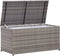 vidaXL - Tuinbox - 100x50x50 - cm - poly - rattan - grijs