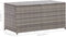 vidaXL - Tuinbox - 100x50x50 - cm - poly - rattan - grijs