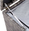 vidaXL - Tuinbox - 100x50x50 - cm - poly - rattan - grijs