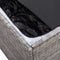 vidaXL - Tuinbox - 100x50x50 - cm - poly - rattan - grijs